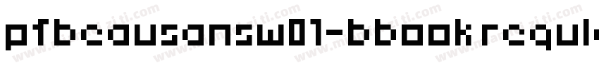 pfbeausansw01-bbook regular字体转换